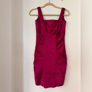 Jax Magenta/Hot Pink Bodycon Dress Size 4